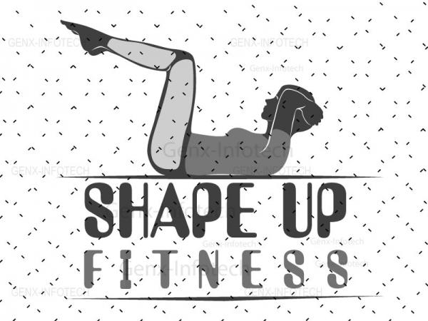 Gym and Body Fitness Logo Uttarakhand