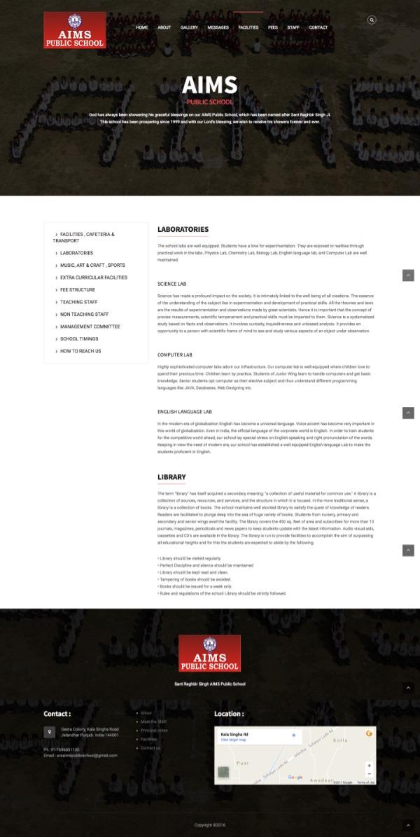 Education website design Osmanabad