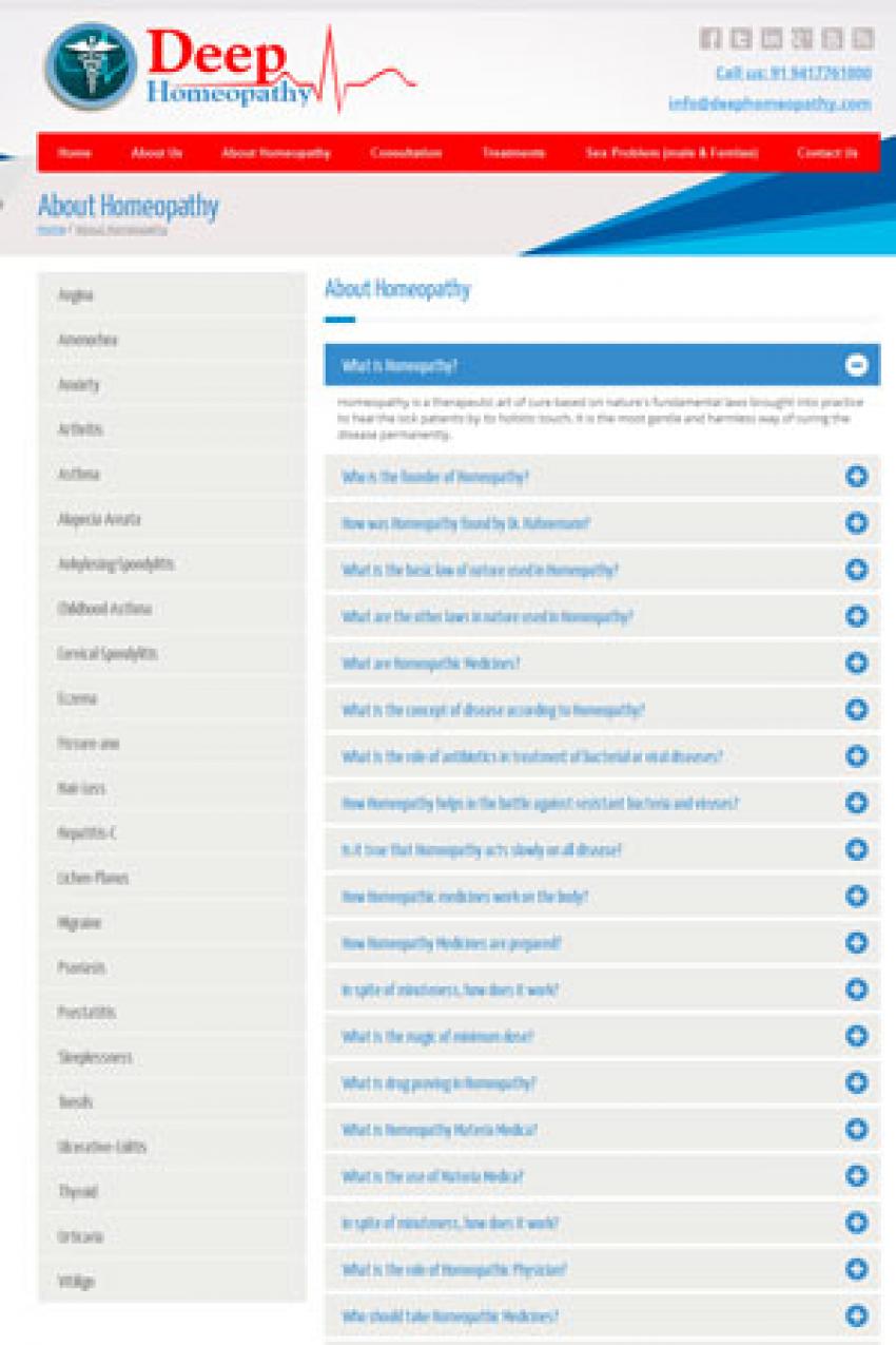 Medical website design Baleswar