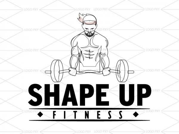 Gym and Slim fitness wire framing logo Sheohar